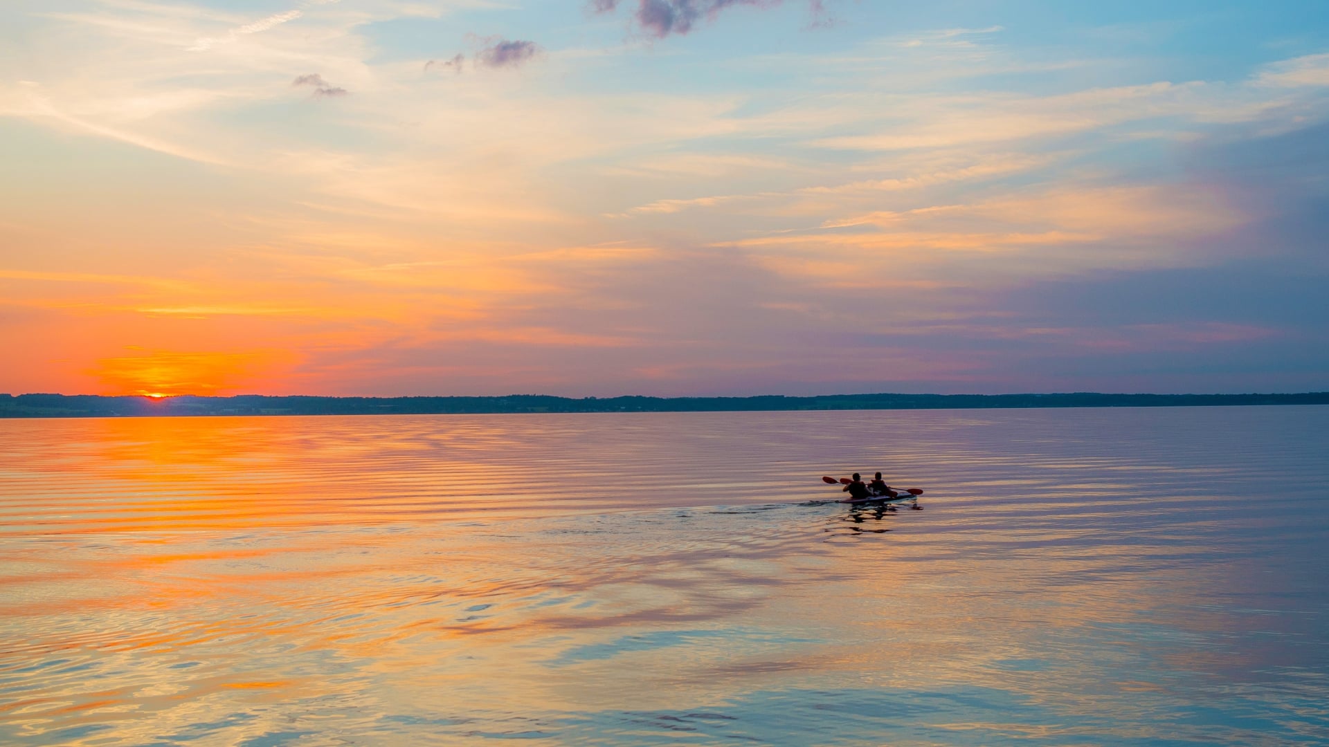 Kayakers on the Water
